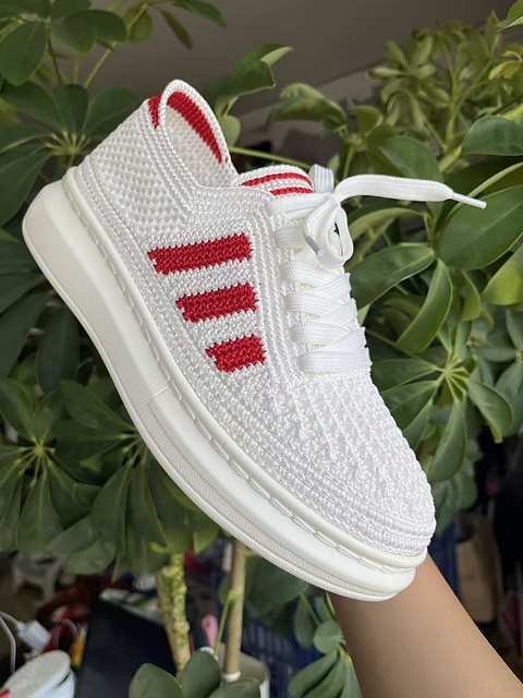 Hand-crocheted shoes