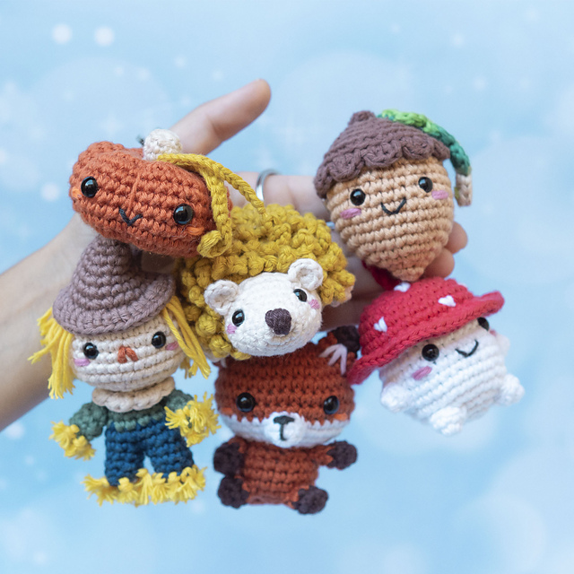 Autumn fall keychains
