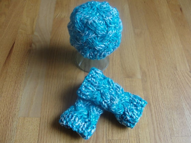 Woven Warmers with Beanie and Headband