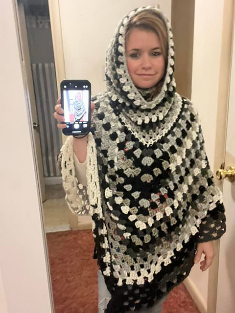 Hooded Poncho By Rissa