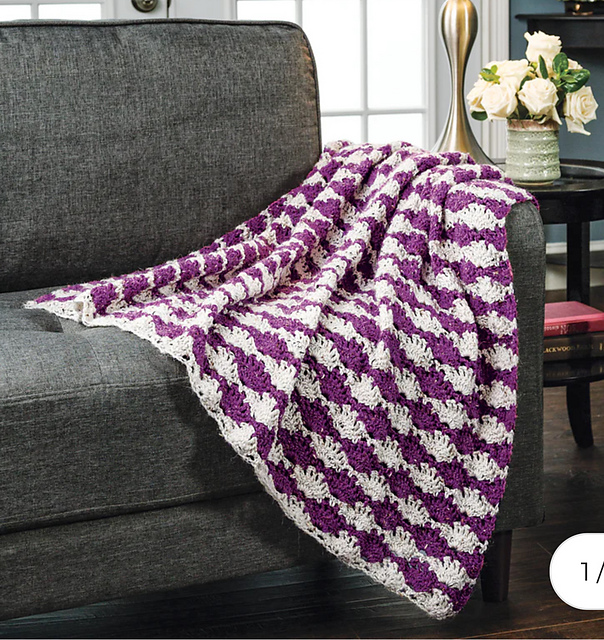 Crochet Fans Throw