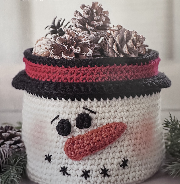 Cheery Snowman Basket
