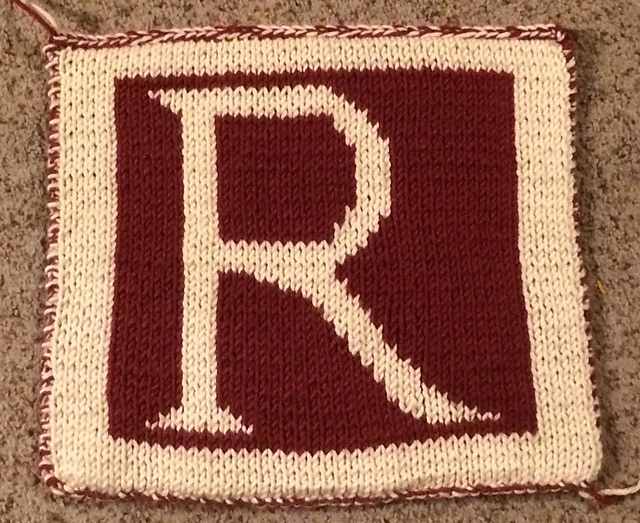 Weasley "R" washcloth