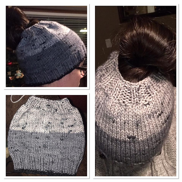 Ponytail and Messy bun hat