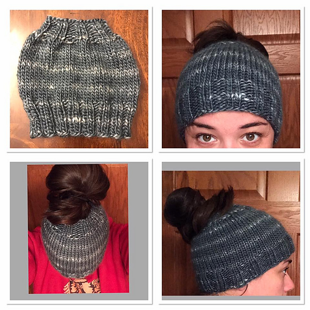 Bulky Weight Ponytail Hat