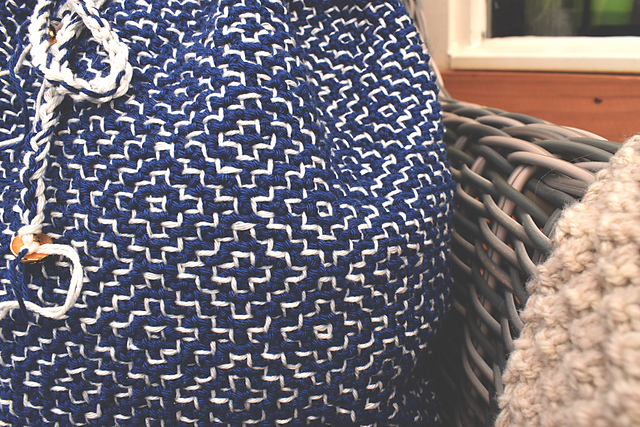 Ravelry patroon: Sashiko Project Bag