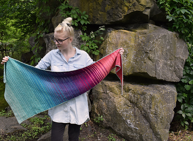 Sea of Flames Shawl