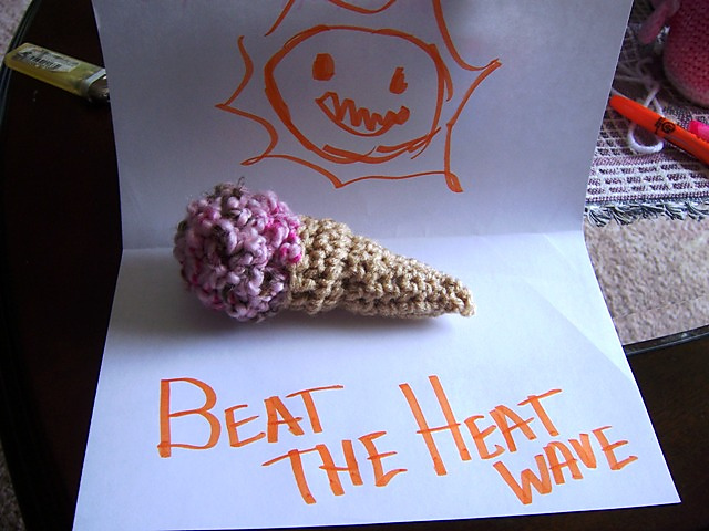 Strawberry Ice Cream Cone
