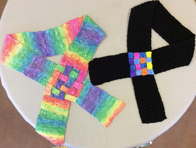Rainbow Woven Scarf