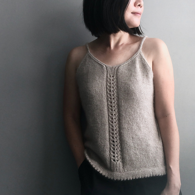 handmade Knit camisole⁺‧₊° ཐི⋆♱⋆ཋྀ °₊‧⁺ Ravelry: Soufflé Camisole pattern by yamagara