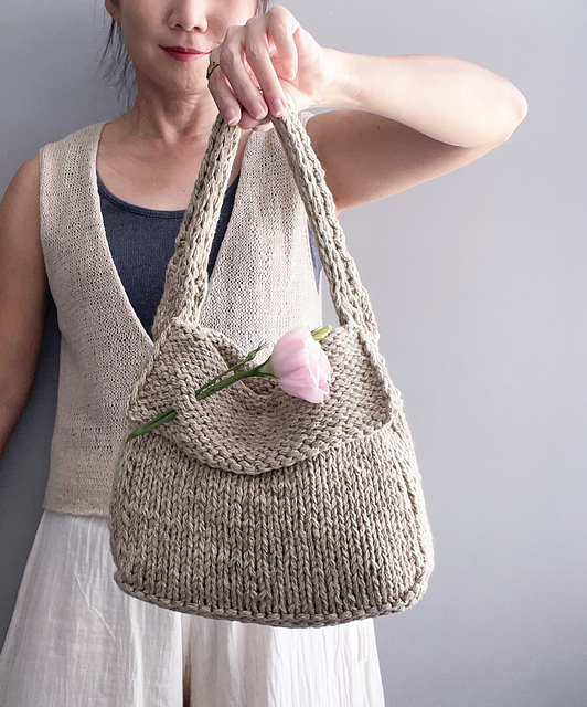 【TATIANA】Liri Crochet Knit Cotton Shoulder Bag バッグ Handmade Crochet Crossbody Shoulder Bag, the Tatiana