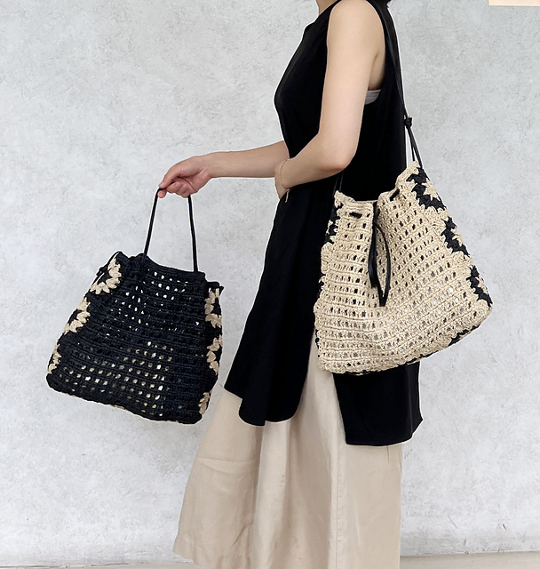 Summer Motif Net Bag