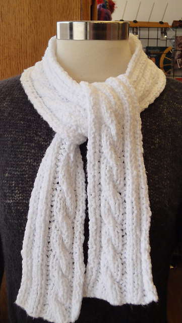 Cable & Rib Scarf