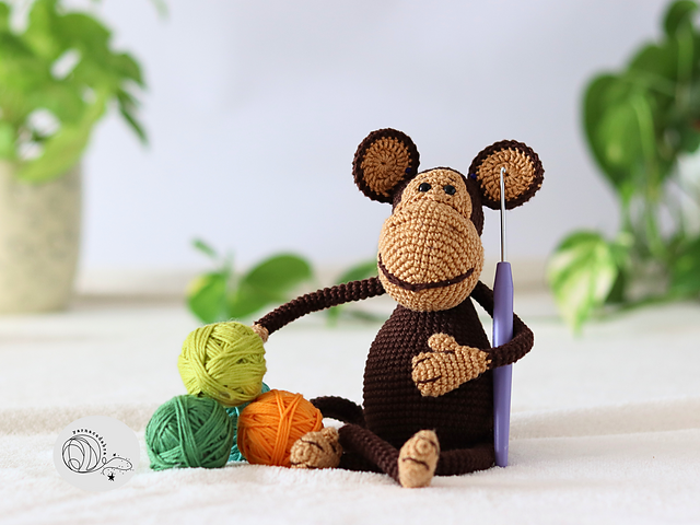 Crochet monkey