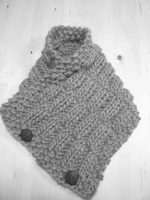 Elongated Rib  Neck Warmer