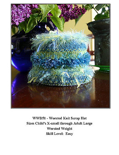 Worsted Knit Scrap Hat
