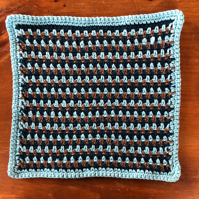 Linen-Stitch Dishcloth