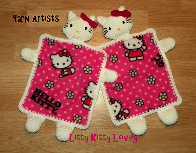 Little Kitty Lovey Blanket (Hello Kitty Inspired)