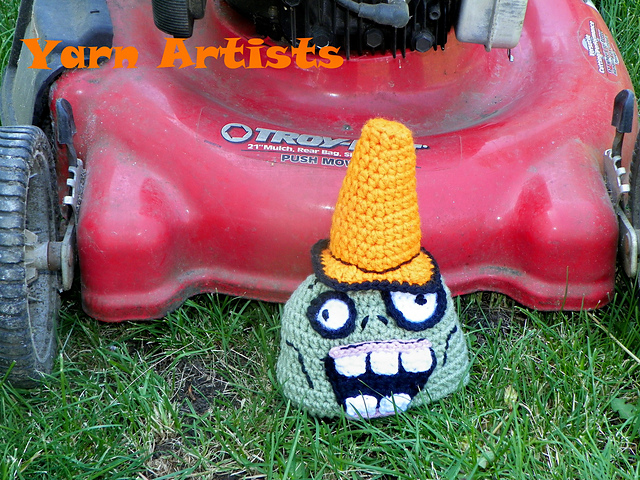 Conehead Zombie ( Plants vs Zombies inspired ) Hat Pattern