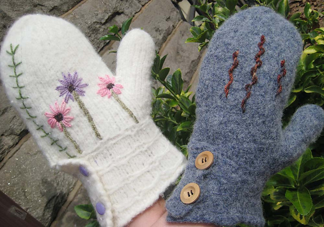 Waulking Song Mittens