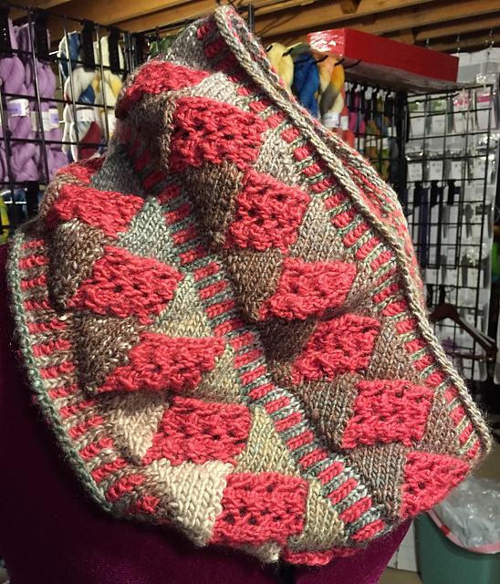 Poems Silk Entrelac Lace Cowl