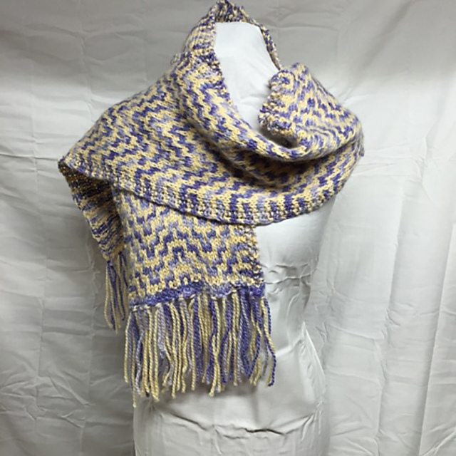Rippled Chevron Scarf