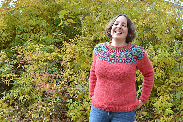 Circles Yoke Pullover