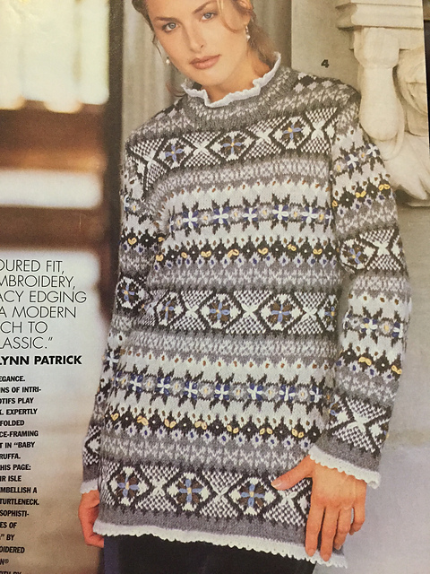 #04 Fair Isle w/ Applied Pearls and Embroidery