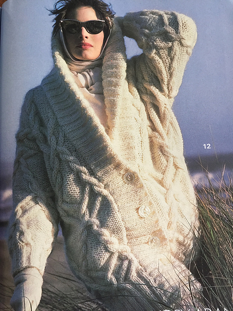 #12 Ivory Aran Coat