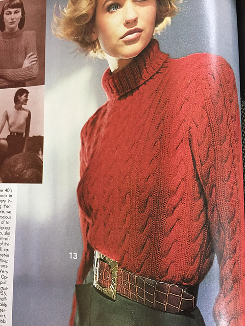 #13 Cable Rib Turtleneck