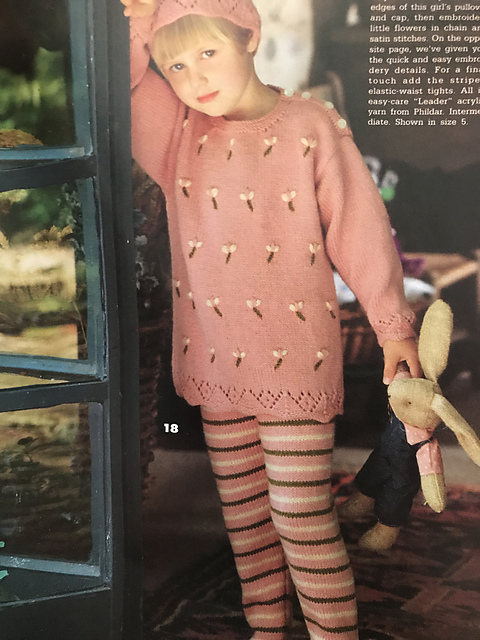 #18 Girl's Juliet Ensemble:  pullover, tights