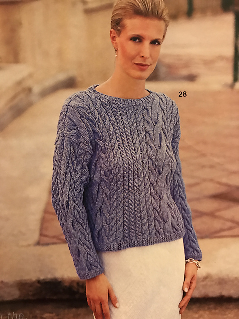 #28 Cabled Pullover