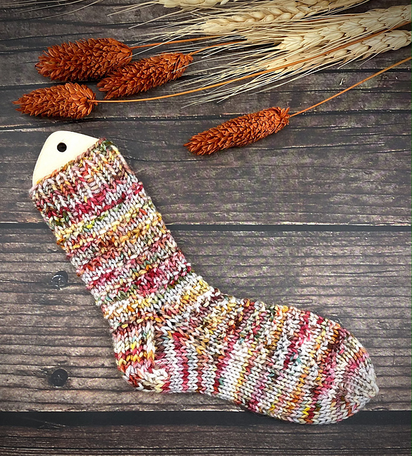 Candy Corn Sock Ornament