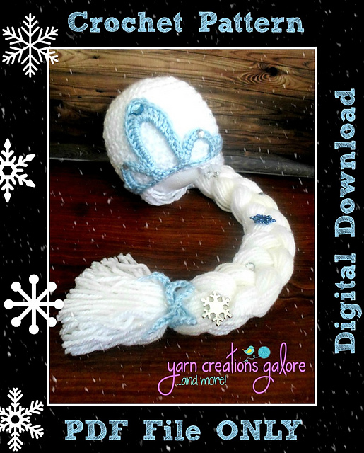 Ravelry: Elsa Crochet Hat pattern by Jaley Davis