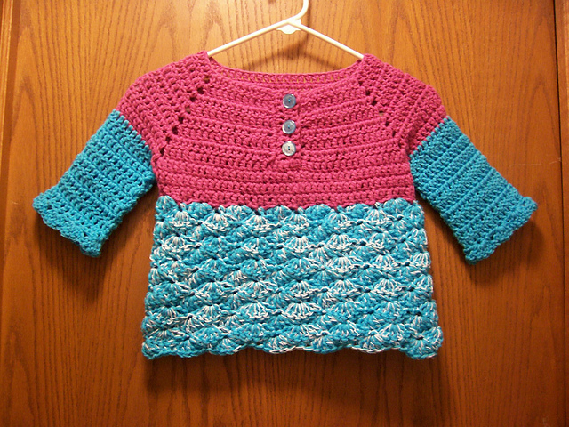 Girl's Top-Down Raglan Henley