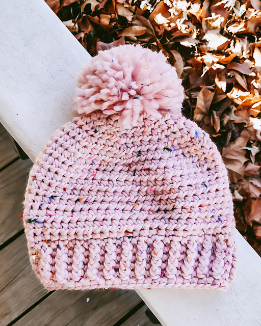 Ravelry Bubblegum Ice Cream Beanie pattern by Ginger T. Hamilton