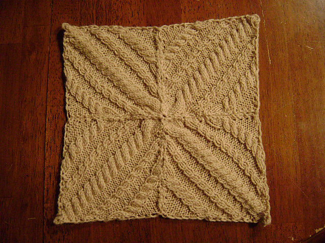#36 Cabled Block Scarf