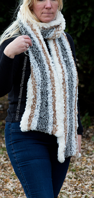 Furry (Almost) Super Scarf