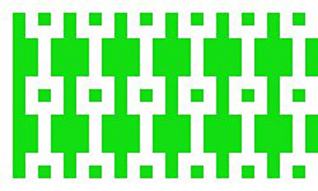 Mosaic Crochet Rectangle Coaster  11