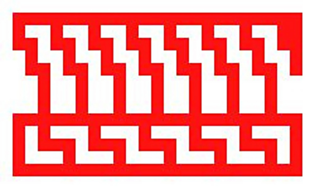 Mosaic Crochet Rectangle Coaster 15