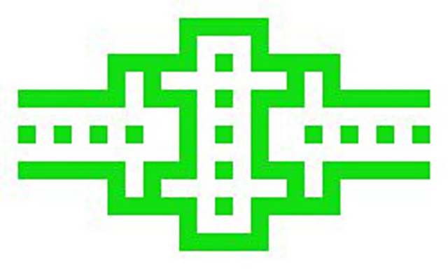 Mosaic Crochet Rectangle Coaster 32
