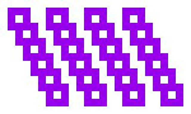 Mosaic Crochet Rectangle Coaster 34