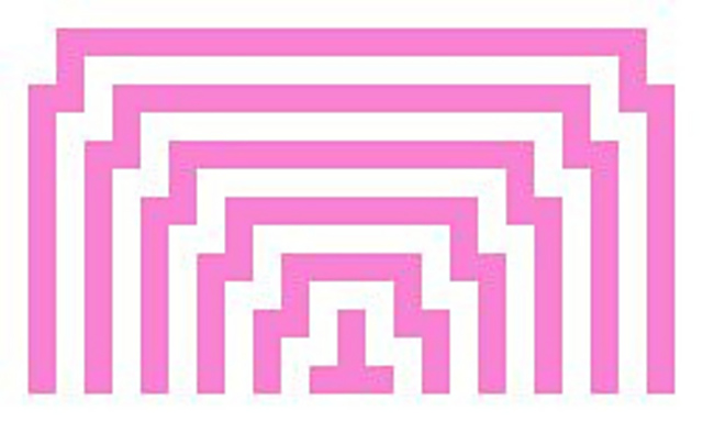 Mosaic Crochet Rectangle Coaster 49