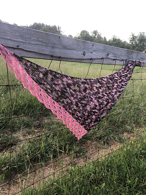 Blue Ridge Blossom Shawl