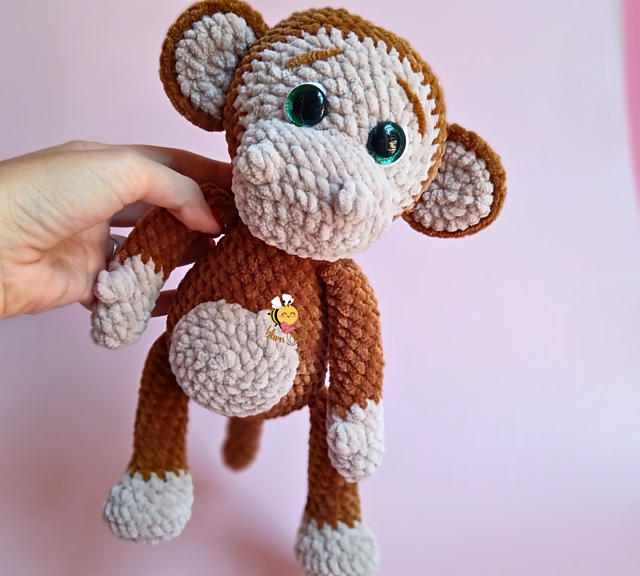 Bobby Monkey amigurumi toy
