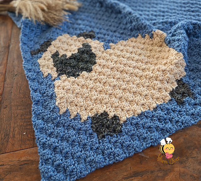sheepy baby blanket