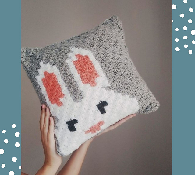 peeking bunny pillowcase