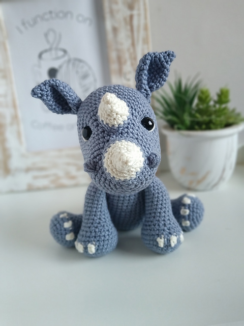 Burtey the Rhino amigurumi