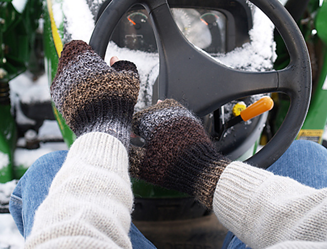 Bumpy Ride Fingerless Mitts for Him