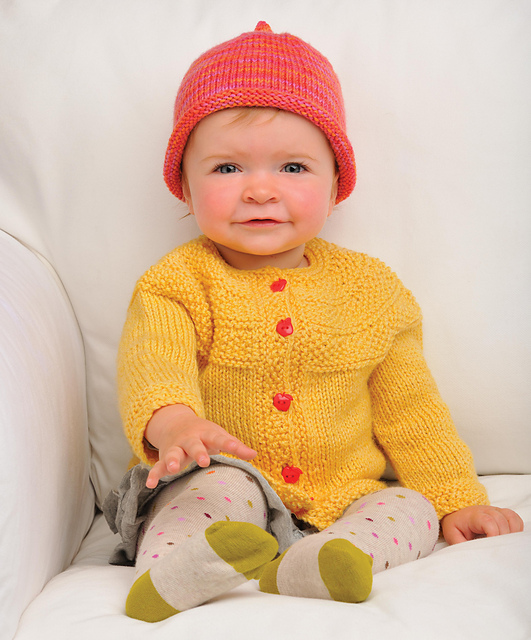 Seed Stitch Yoke Cardigan